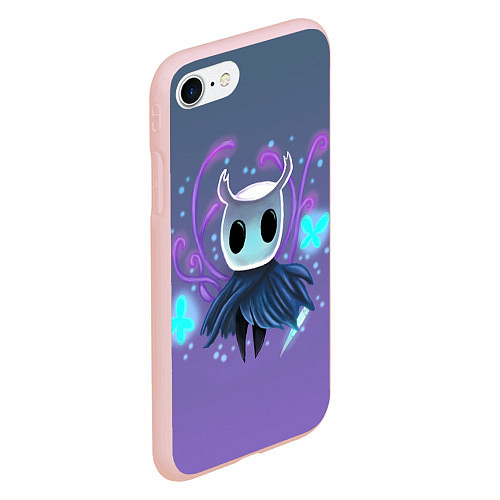 Чехол iPhone 7/8 матовый Hollow Knight - рыцарь / 3D-Светло-розовый – фото 2