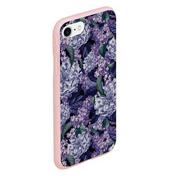 Чехол iPhone 7/8 матовый Ночная Сирень, цвет: 3D-светло-розовый — фото 2