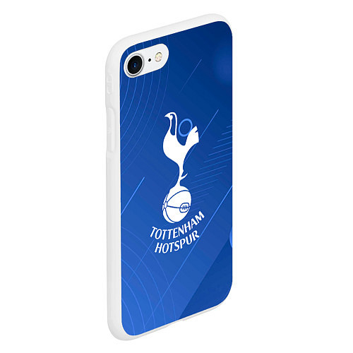 Чехол iPhone 7/8 матовый Tottenham hotspur SPORT / 3D-Белый – фото 2