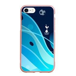 Чехол iPhone 7/8 матовый Tottenham hotspur Абстракция, цвет: 3D-светло-розовый