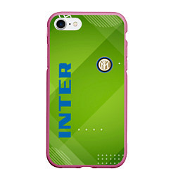 Чехол iPhone 7/8 матовый Inter Поле, цвет: 3D-малиновый