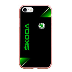 Чехол iPhone 7/8 матовый Skoda Sport Абстракция