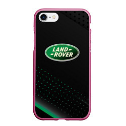 Чехол iPhone 7/8 матовый Land rover Зелёная абстракция, цвет: 3D-малиновый