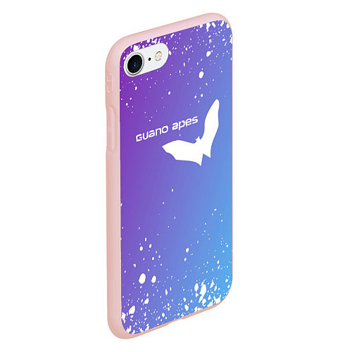 Чехол iPhone 7/8 матовый Guano apes - Градиент / 3D-Светло-розовый – фото 2