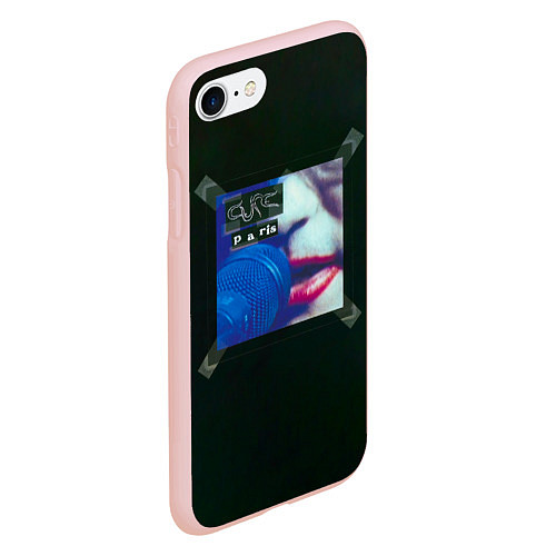 Чехол iPhone 7/8 матовый Paris - The Cure / 3D-Светло-розовый – фото 2