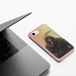 Чехол iPhone 7/8 матовый STALKER: Странник, цвет: 3D-светло-розовый — фото 2