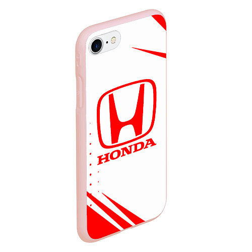 Чехол iPhone 7/8 матовый Honda - sport / 3D-Светло-розовый – фото 2