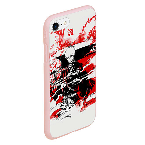 Чехол iPhone 7/8 матовый Блич Ичиго Курасаки / 3D-Светло-розовый – фото 2