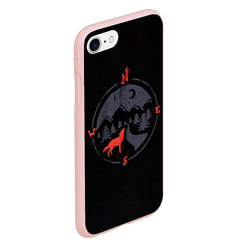 Чехол iPhone 7/8 матовый Зов Севера / 3D-Светло-розовый – фото 2