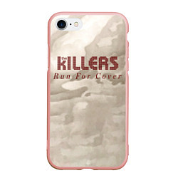 Чехол iPhone 7/8 матовый Run For Cover Workout Mix - The Killers, цвет: 3D-светло-розовый