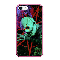 Чехол iPhone 7/8 матовый Slipknot-Corey Taylor, цвет: 3D-малиновый