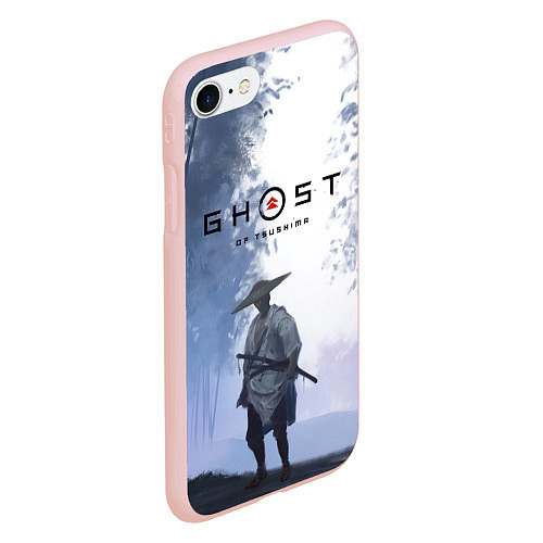 Чехол iPhone 7/8 матовый Дзин в лесу / 3D-Светло-розовый – фото 2