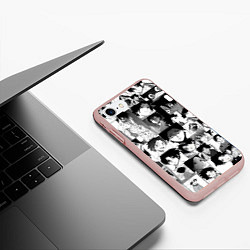 Чехол iPhone 7/8 матовый Урума Сюн, цвет: 3D-светло-розовый — фото 2