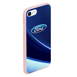 Чехол iPhone 7/8 матовый Ford - абстракция, цвет: 3D-светло-розовый — фото 2