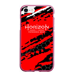 Чехол iPhone 7/8 матовый Horizon forbidden west - Соты Краска