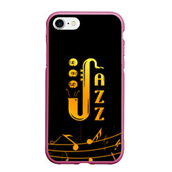 Чехол iPhone 7/8 матовый Jazz - ноты