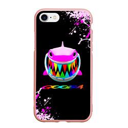 Чехол iPhone 7/8 матовый 6IX9INE- GOOBA - краска, цвет: 3D-светло-розовый