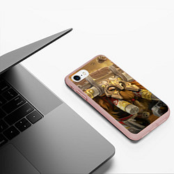 Чехол iPhone 7/8 матовый Earthshaker art, цвет: 3D-светло-розовый — фото 2