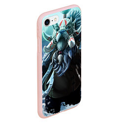 Чехол iPhone 7/8 матовый Тускар, цвет: 3D-светло-розовый — фото 2