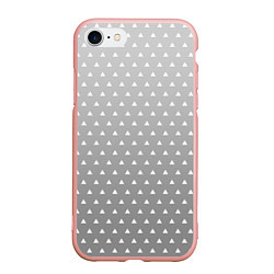 Чехол iPhone 7/8 матовый Кимоно Зеницу Агацума - Черно-белое, цвет: 3D-светло-розовый