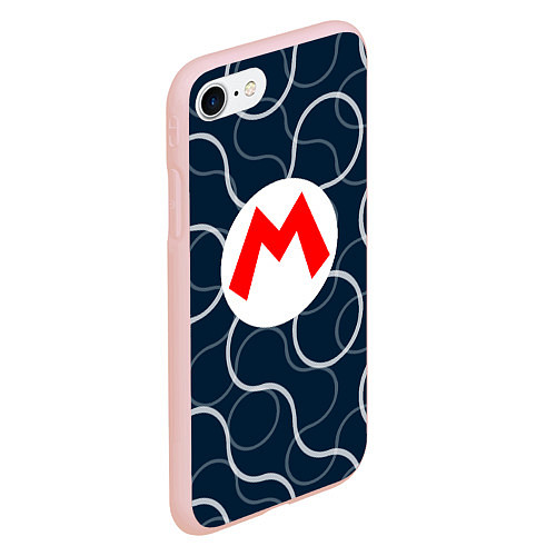 Чехол iPhone 7/8 матовый Super Mario Sunshine / 3D-Светло-розовый – фото 2