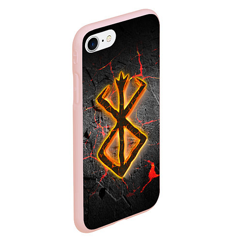 Чехол iPhone 7/8 матовый Berserk fire / 3D-Светло-розовый – фото 2