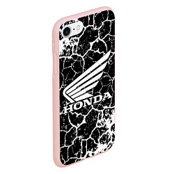 Чехол iPhone 7/8 матовый Honda logo арт, цвет: 3D-светло-розовый — фото 2