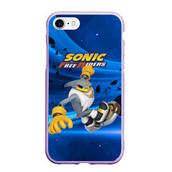Чехол iPhone 7/8 матовый Albatross - Sonic Free Riders - Video game, цвет: 3D-сиреневый