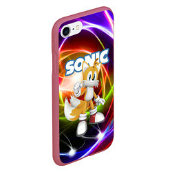 Чехол iPhone 7/8 матовый Майлз Тейлз Прауэр - Sonic - Видеоигра, цвет: 3D-малиновый — фото 2