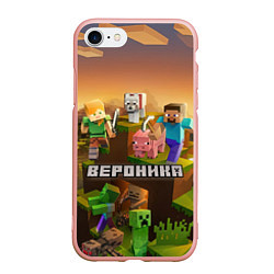 Чехол iPhone 7/8 матовый Вероника Minecraft