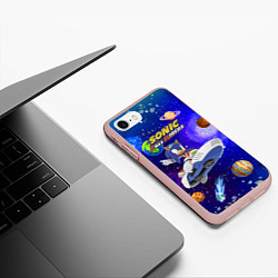 Чехол iPhone 7/8 матовый Sonic Free Riders - Hedgehog - Racer, цвет: 3D-светло-розовый — фото 2