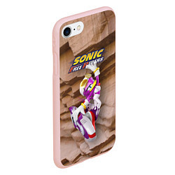 Чехол iPhone 7/8 матовый Wave the Swallow - Sonic Free Riders, цвет: 3D-светло-розовый — фото 2