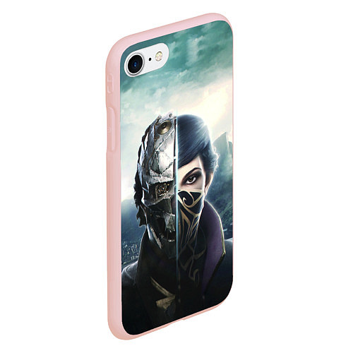 Чехол iPhone 7/8 матовый Dishonored - Эмили Колдуин / 3D-Светло-розовый – фото 2