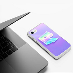 Чехол iPhone 7/8 матовый Roblox gradient, цвет: 3D-белый — фото 2