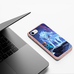 Чехол iPhone 7/8 матовый Новая личность Кристал Мэйдн, цвет: 3D-светло-розовый — фото 2