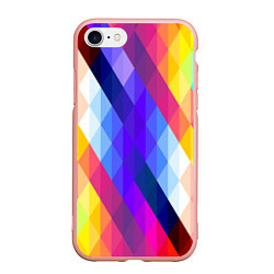 Чехол iPhone 7/8 матовый Разноцветный геометрический узор