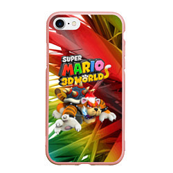 Чехол iPhone 7/8 матовый Tiger-Bowser - Super Mario 3D World