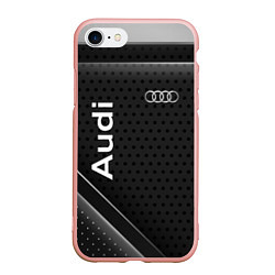 Чехол iPhone 7/8 матовый Audi карбон
