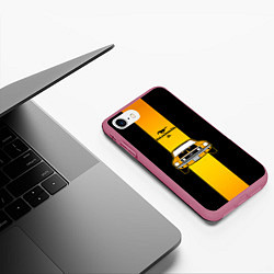 Чехол iPhone 7/8 матовый Авто ford mustang, цвет: 3D-малиновый — фото 2