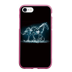 Чехол iPhone 7/8 матовый Лошадь из водяных капель