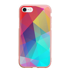 Чехол iPhone 7/8 матовый Нежный разноцветный фон