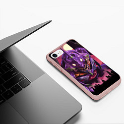 Чехол iPhone 7/8 матовый Neon Genesis Evangelion - Eva, цвет: 3D-светло-розовый — фото 2