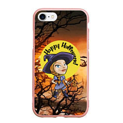 Чехол iPhone 7/8 матовый Happy Halloween - Witch