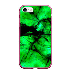 Чехол iPhone 7/8 матовый Зеленый фантом, цвет: 3D-малиновый