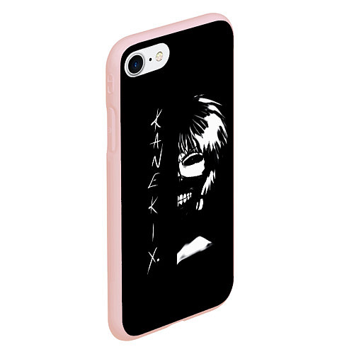 Чехол iPhone 7/8 матовый Tokyo Ghoul Kaneki Ken - anime / 3D-Светло-розовый – фото 2