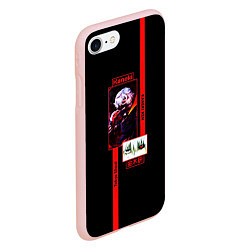 Чехол iPhone 7/8 матовый Tokyo Ghoul Kaneki Ken anime, цвет: 3D-светло-розовый — фото 2