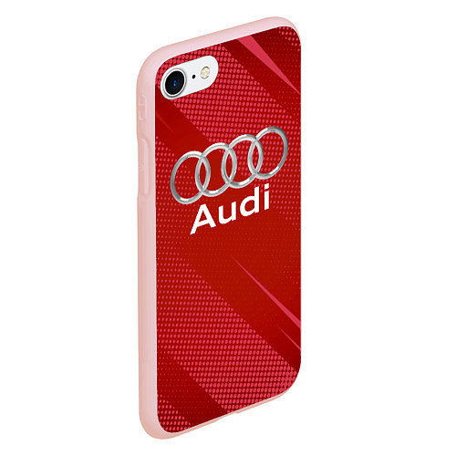 Чехол iPhone 7/8 матовый Audi abstraction / 3D-Светло-розовый – фото 2