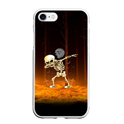 Чехол iPhone 7/8 матовый Skeletons dab - dark forest