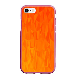 Чехол iPhone 7/8 матовый Абстрактно-огненный узор, цвет: 3D-малиновый