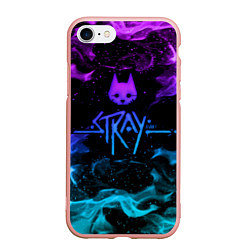 Чехол iPhone 7/8 матовый Stray fire, цвет: 3D-светло-розовый